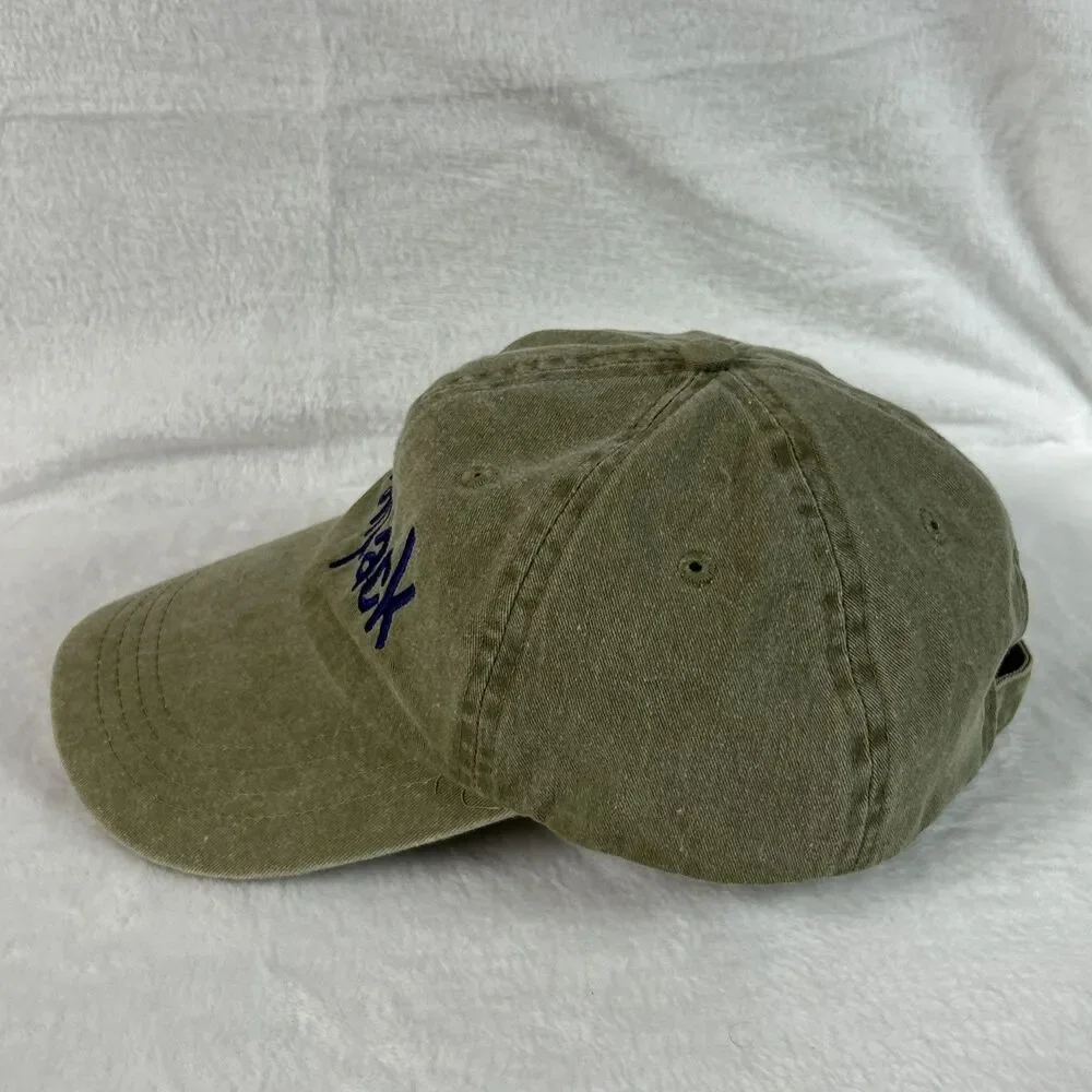 Wolfpack Mens Hat Adjustable Ball Cap Baseball Khaki/Blue NC State?